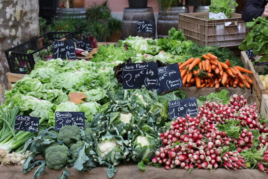 Légumes Marché au Muy dans le Var